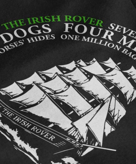 The Irish Rover Black T-Shirt Dublin Ireland Shop